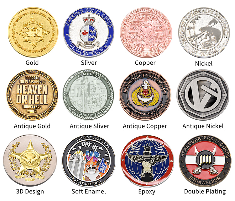 Collection Coin Manufacturer Wholesale Custom 2D Metal Enamel Coin (5)